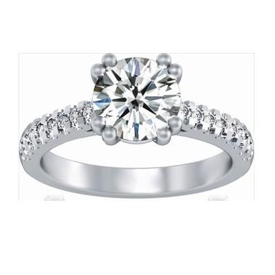 Stephanie with Scallop Set Diamonds #CH-1139ESC1.5-16-image