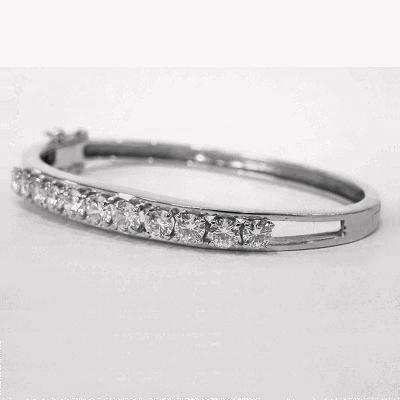 Ladies' 14K White Gold Add-a-Diamond Bracelet HA-WG1-10-0.33-image